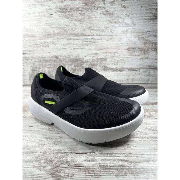 Men\'s OOFOS OOmg Sport Low Black Slip On Sneakers Sz 10 Athletic EUC! main image 7